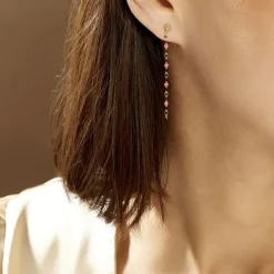 Boucles D'oreilles Pendantes Or Jaune Asteria-Histoire d'Or New