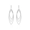 Boucles D'oreilles Pendantes Shiny Argent Blanc-Histoire d'Or Hot