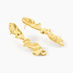 Boucles D'Oreilles Pendantes Goldess Acier Jaune-Histoire d'Or Online