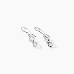Histoire d'Or Boucles D'oreilles Pendantes Argent Blanc Teoxane