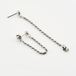 Histoire d'Or Boucles D'oreilles Pendantes Argent Blanc Renae