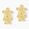 Histoire d'Or Boucles D'Oreilles Pendantes Barbade Acier Jaune