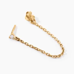 Boucles D'oreilles Pendantes Plaqué Or Lienard Oxydes De Zirconium-Histoire d'Or Sale