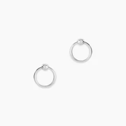 Boucles D'oreilles Pendantes Tatyanna Argent Blanc-Histoire d'Or Discount