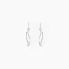 Boucles D'oreilles Pendantes Ysanna Or Blanc Oxyde De Zirconium-Histoire d'Or Clearance