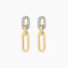 Boucles D'oreilles Pendantes Infinite Love Or Jaune Diamant-Histoire d'Or New