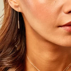 Boucles D'Oreilles Pendantes Ainhoaa Or Jaune Diamant-Histoire d'Or Online