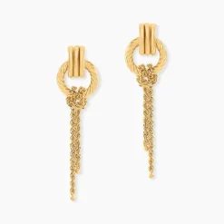 Boucles D'Oreilles Pendantes Cordelia Or Jaune-Histoire d'Or Online