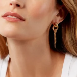 Boucles D'Oreilles Pendantes Cordelia Or Jaune-Histoire d'Or Online