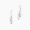 Boucles D'oreilles Pendantes Ainhoa Or Blanc Diamant-Histoire d'Or