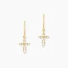Histoire d'Or Boucles D'oreilles Pendantes Chastity Or Jaune Oxyde De Zirconium