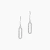 Boucles D'oreilles Pendantes Isabel Argent Blanc Oxyde De Zirconium-Histoire d'Or Outlet