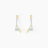 Boucles D'oreilles Pendantes Madli Or Bicolore Topaze-Histoire d'Or New