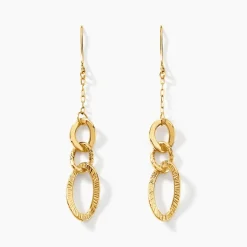 Histoire d'Or Boucles D'oreilles Pendantes Oralee Or Jaune