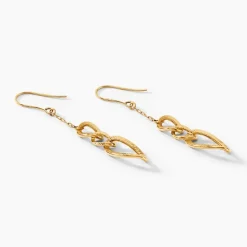 Histoire d'Or Boucles D'oreilles Pendantes Oralee Or Jaune