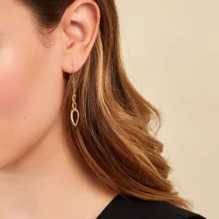 Histoire d'Or Boucles D'oreilles Pendantes Oralee Or Jaune