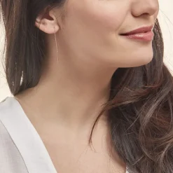 Histoire d'Or Boucles D'oreilles Pendantes Pink Or Rose