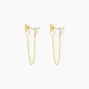 Boucles D'oreilles Pendantes Or Jaune Acierna Oxyde De Zirconium-Histoire d'Or Outlet
