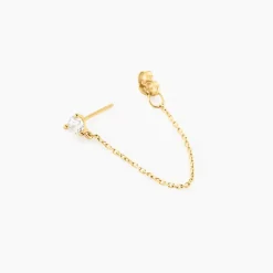 Boucles D'oreilles Pendantes Or Jaune Acierna Oxyde De Zirconium-Histoire d'Or Outlet