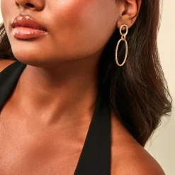 Boucles D'Oreilles Pendantes Franklyn Or Jaune-Histoire d'Or