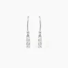 Histoire d'Or Boucles D'oreilles Pendantes Lauren Argent Blanc Oxyde De Zirconium