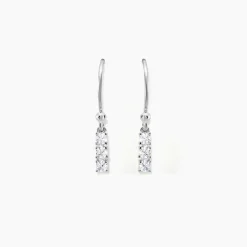Histoire d'Or Boucles D'oreilles Pendantes Lauren Argent Blanc Oxyde De Zirconium