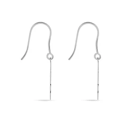 Histoire d'Or Boucles D'oreilles Pendantes Love Love Argent Blanc