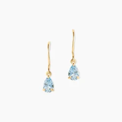 Boucles D'oreilles Pendantes Kalyne Or Jaune Topaze-Histoire d'Or