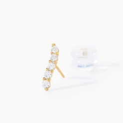 Histoire d'Or Boucles D'oreilles Pendantes Dahina Or Jaune Oxyde De Zirconium