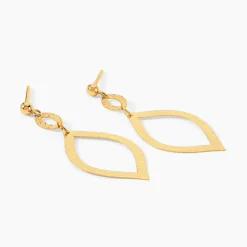 Boucles D'Oreilles Pendantes Genghis Or Jaune-Histoire d'Or Clearance