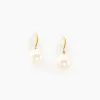 Histoire d'Or Boucles D'oreilles Pendantes Sibylle Or Jaune Perle De Culture