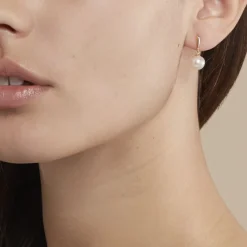 Histoire d'Or Boucles D'oreilles Pendantes Sibylle Or Jaune Perle De Culture