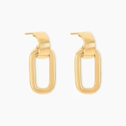 Histoire d'Or Boucles D'Oreilles Pendantes Jindrich Or Jaune