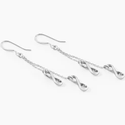 Boucles D'oreilles Pendantes Noelle Argent Blanc-Histoire d'Or Best