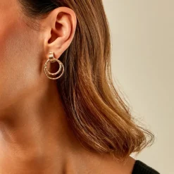 Boucles D'Oreilles Pendantes Boudicca Or Jaune-Histoire d'Or Hot