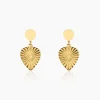 Histoire d'Or Boucles D'oreilles Pendantes Hyacinth Acier Jaune
