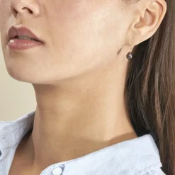 Histoire d'Or Boucles D'oreilles Pendantes Severiane Or Jaune Perle De Culture