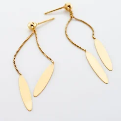 Histoire d'Or Boucles D'oreilles Pendantes Leeann Or Jaune