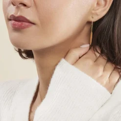 Histoire d'Or Boucles D'oreilles Pendantes Leeann Or Jaune