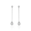 Histoire d'Or Boucles D'oreilles Pendantes Mariona Or Blanc Diamant