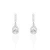 Histoire d'Or Boucles D'oreilles Pendantes Briony Argent Blanc Oxyde De Zirconium