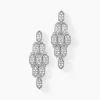 Histoire d'Or Boucles D'oreilles Pendantes Versailles Argent Blanc Oxyde Zirconium
