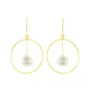 Boucles D'oreilles Pendantes Joris Or Jaune Perle De Culture-Histoire d'Or Best