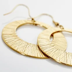 Boucles D'oreilles Pendantes Acier Doré Rohan-Histoire d'Or Discount