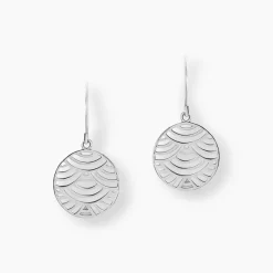 Histoire d'Or Boucles D'oreilles Pendantes Naelia Argent Blanc
