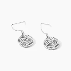 Histoire d'Or Boucles D'oreilles Pendantes Naelia Argent Blanc