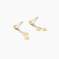 Boucles D'oreilles Pendantes Anne-maudae Pendantes Coeurs Or Jaune-Histoire d'Or Clearance