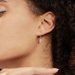 Histoire d'Or Boucles D'oreilles Pendantes Argent Blanc Sopher Oxydes De Zirconium