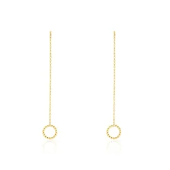 Histoire d'Or Boucles D'oreilles Pendantes Albya Or Jaune