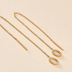 Histoire d'Or Boucles D'oreilles Pendantes Albya Or Jaune
